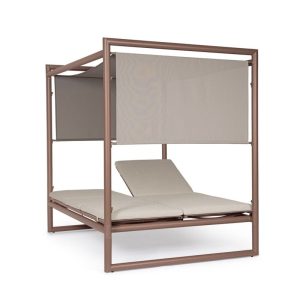 Tumbona con toldo exterior