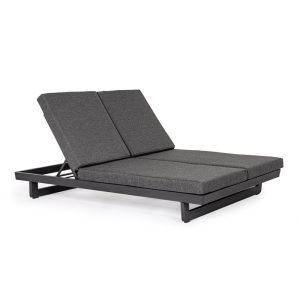 Tumbona doble antracita exterior